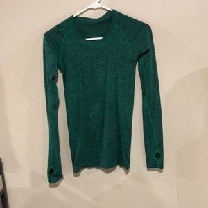 Hunter Green Lululemon Swiftly Tech Long Sleeve